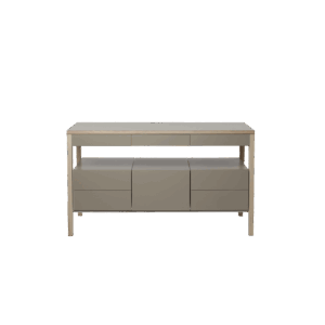 freestanding kitchen set large with three storage blocks