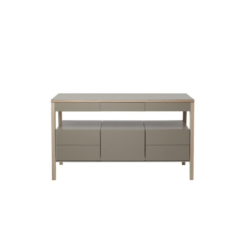 freestanding kitchen set large with three storage blocks