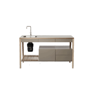 freestanding kitchen set large with two storage blocks