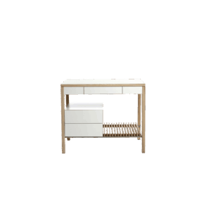 freestanding kitchen set small with double drawer storage